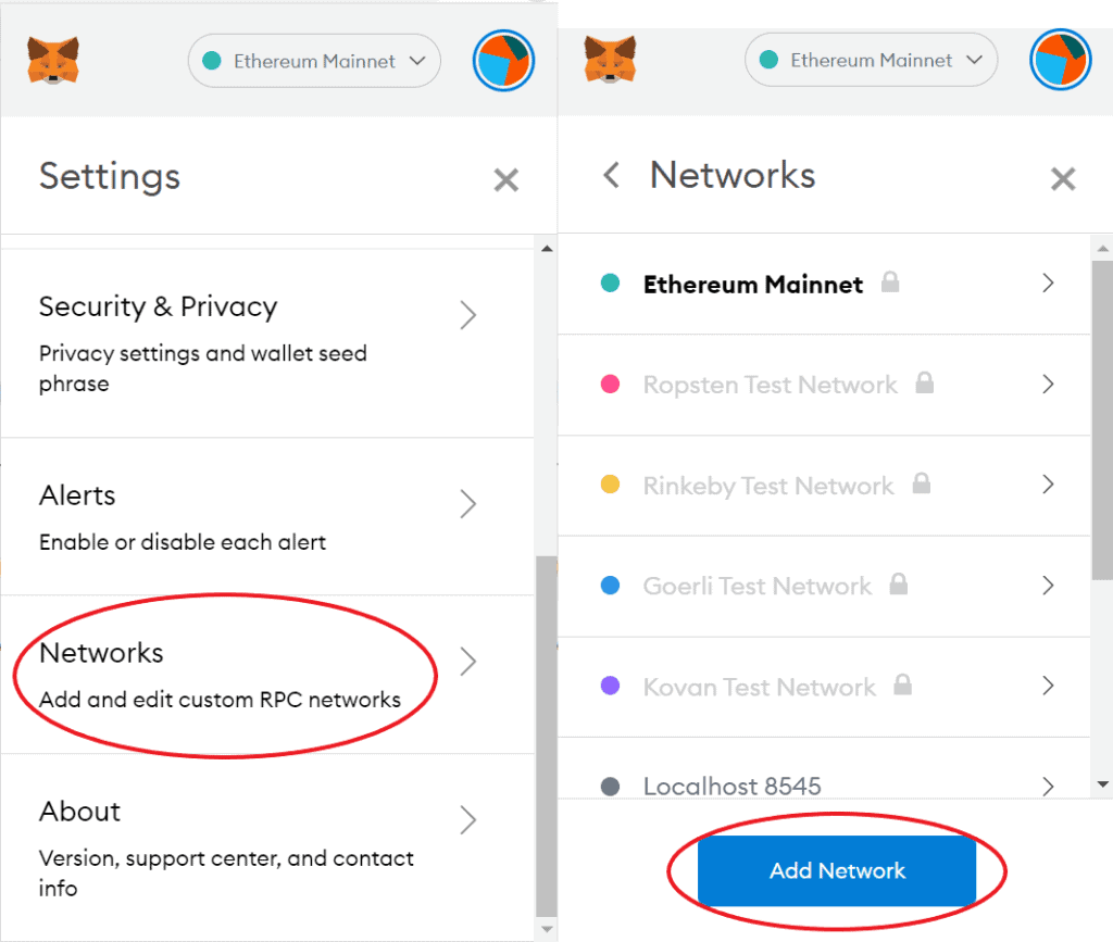 Add Network to MetaMask