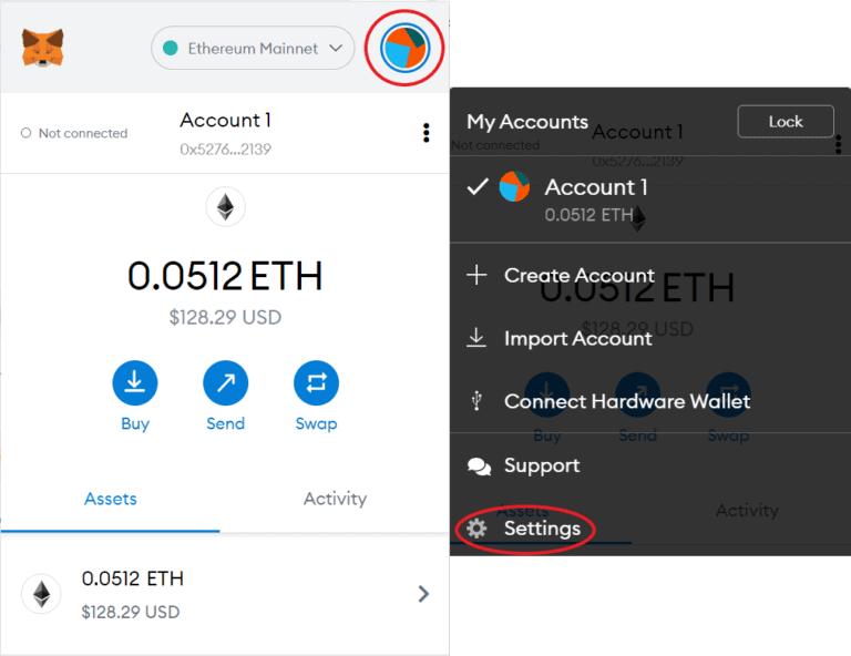 okchain metamask