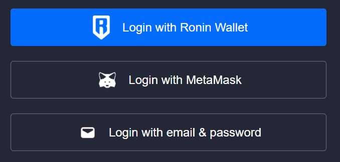 prompt to connect ronin wallet