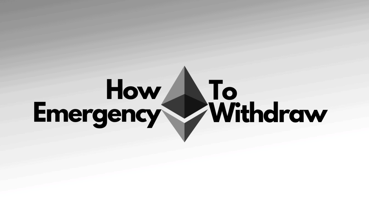 how to emergency withdraw on the ethereum network