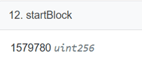 Start block 1579780