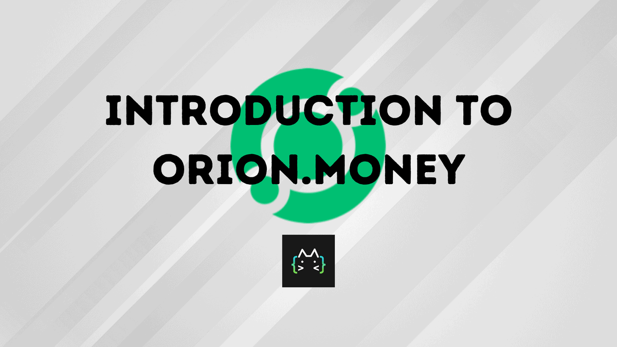 Introduction To Orion.Money