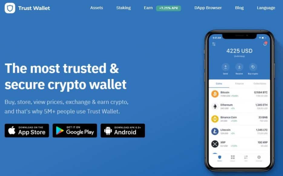 Trust wallet homepage