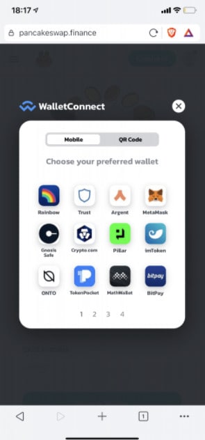 mobile wallet connect