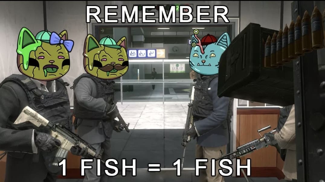 1 fish = 1 fish