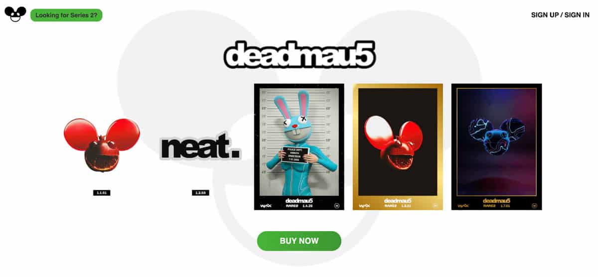 Deadmau5’s NFT music collection on WAX