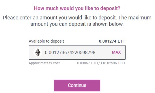 Deposit funds AAVE